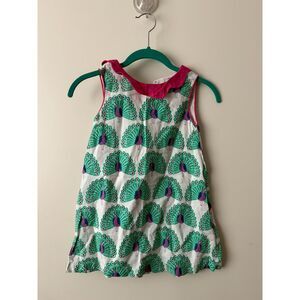 mini Boden Peacock dress 5-6y